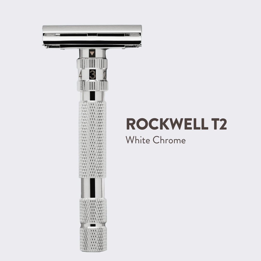 Rockwell T2 Dial Adjustable Chrome Series Safety Razor