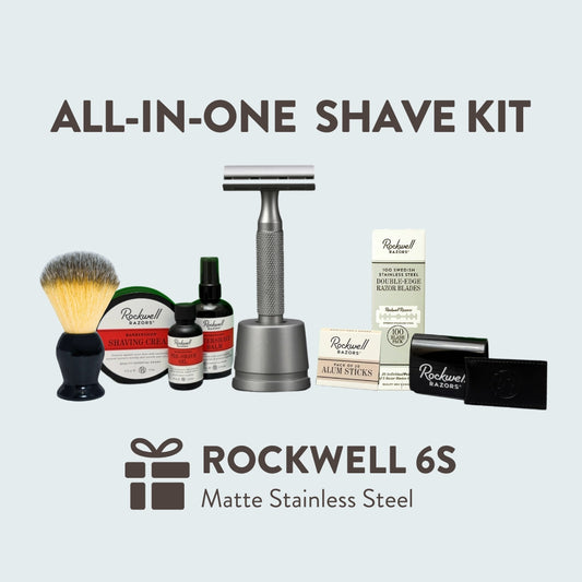 Rockwell 6S Matte Stainless Steel All-In-One Shave Kit - TEST