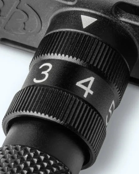 Black SETPOINT™ dial close-up