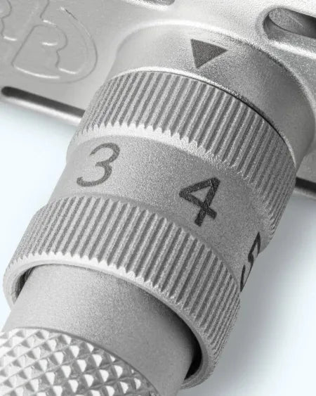 Silver SETPOINT™ dial close-up